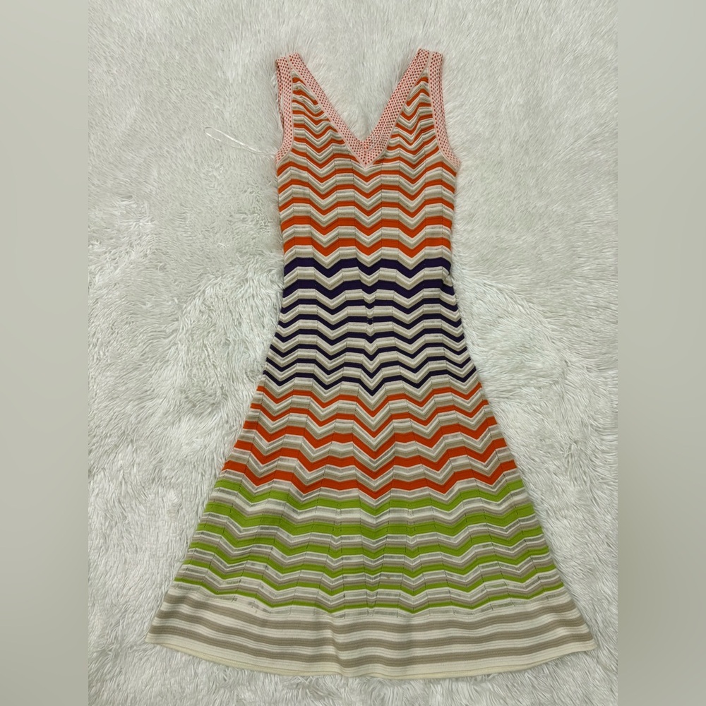 Missoni Vibrant Chevron Midi Dress